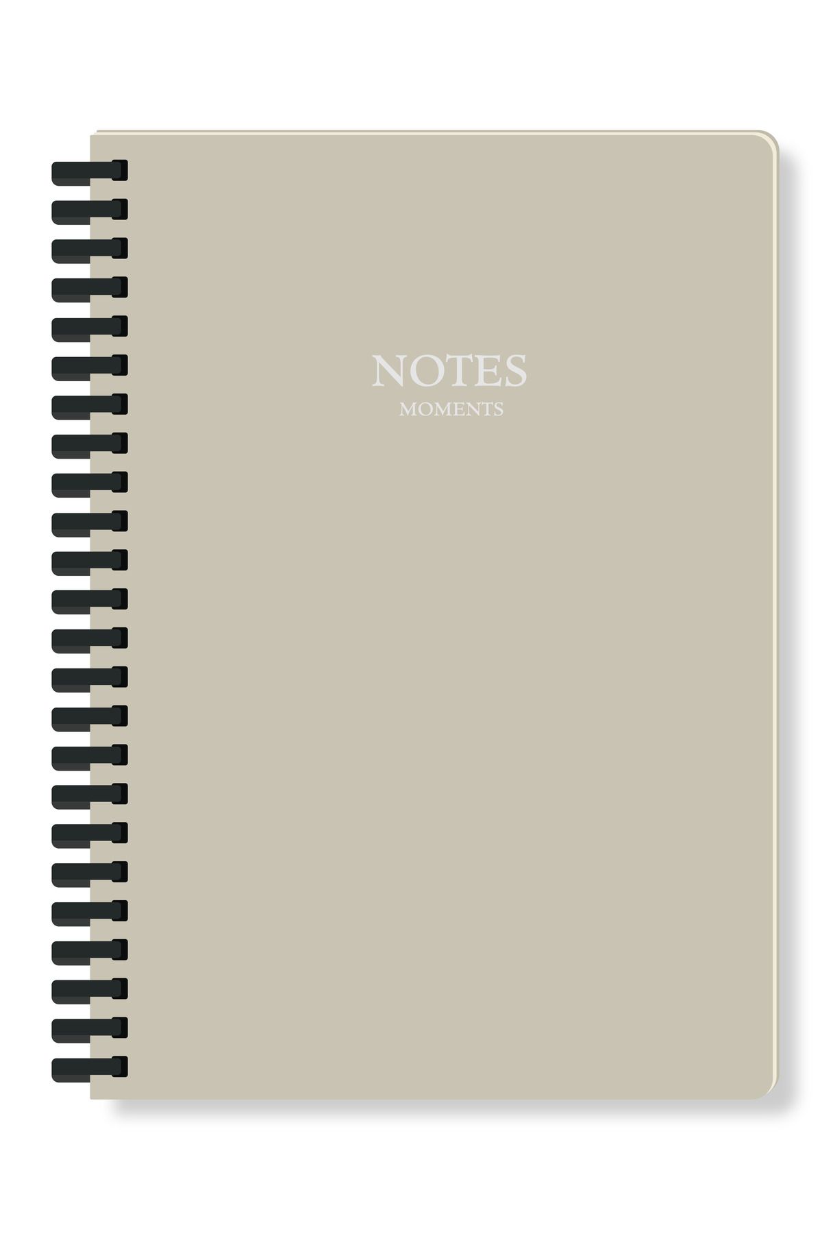 Victoria's Journals Silicone Spiralli Defter 80 gr Ivory A5 Çizgili
