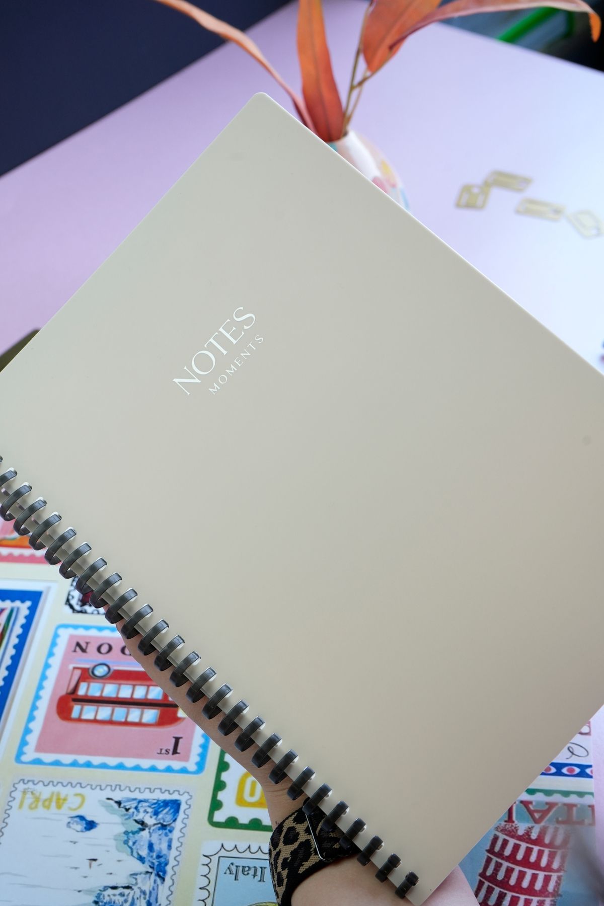 Victoria's Journals Silicone Spiralli Defter 80 gr. Ivory 18x25cm Kareli
