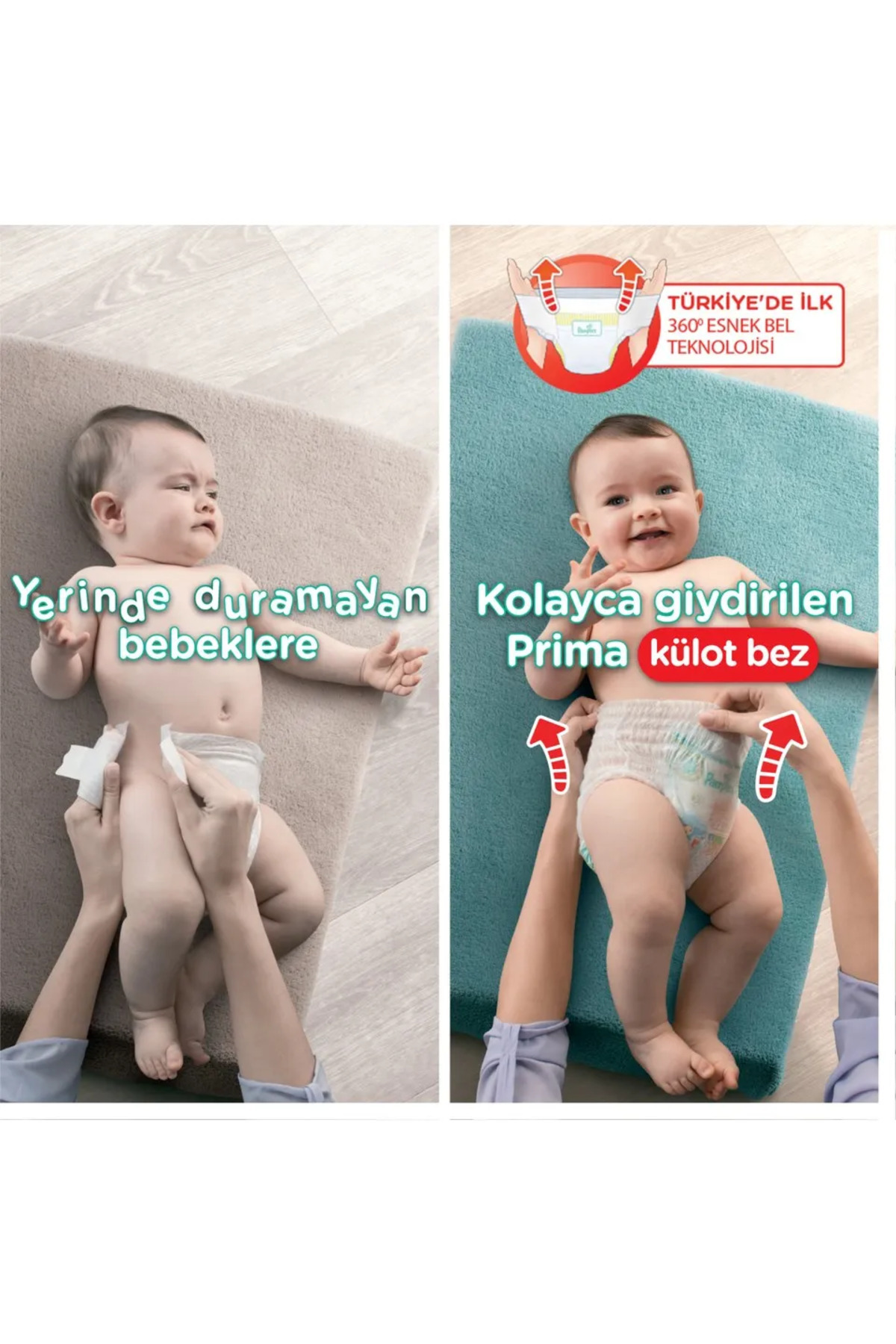 Prima Pants Külot Bebek Bezi 3 Beden 104 Adet Mini ( 26*4) fotoğrafı 3 (önizleme)