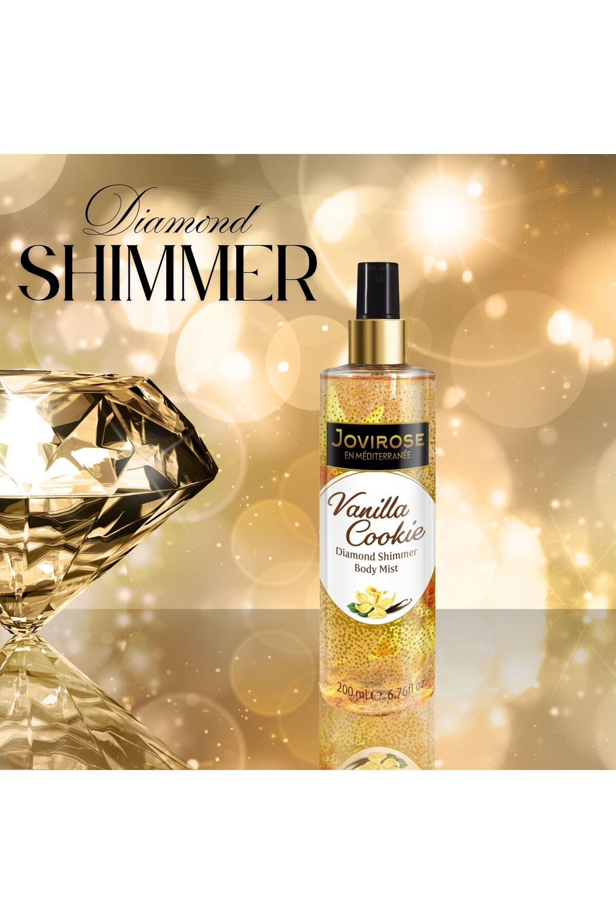 Jovirose Işıltılı Vücut Spreyi Vanilla Cookie 200 ml