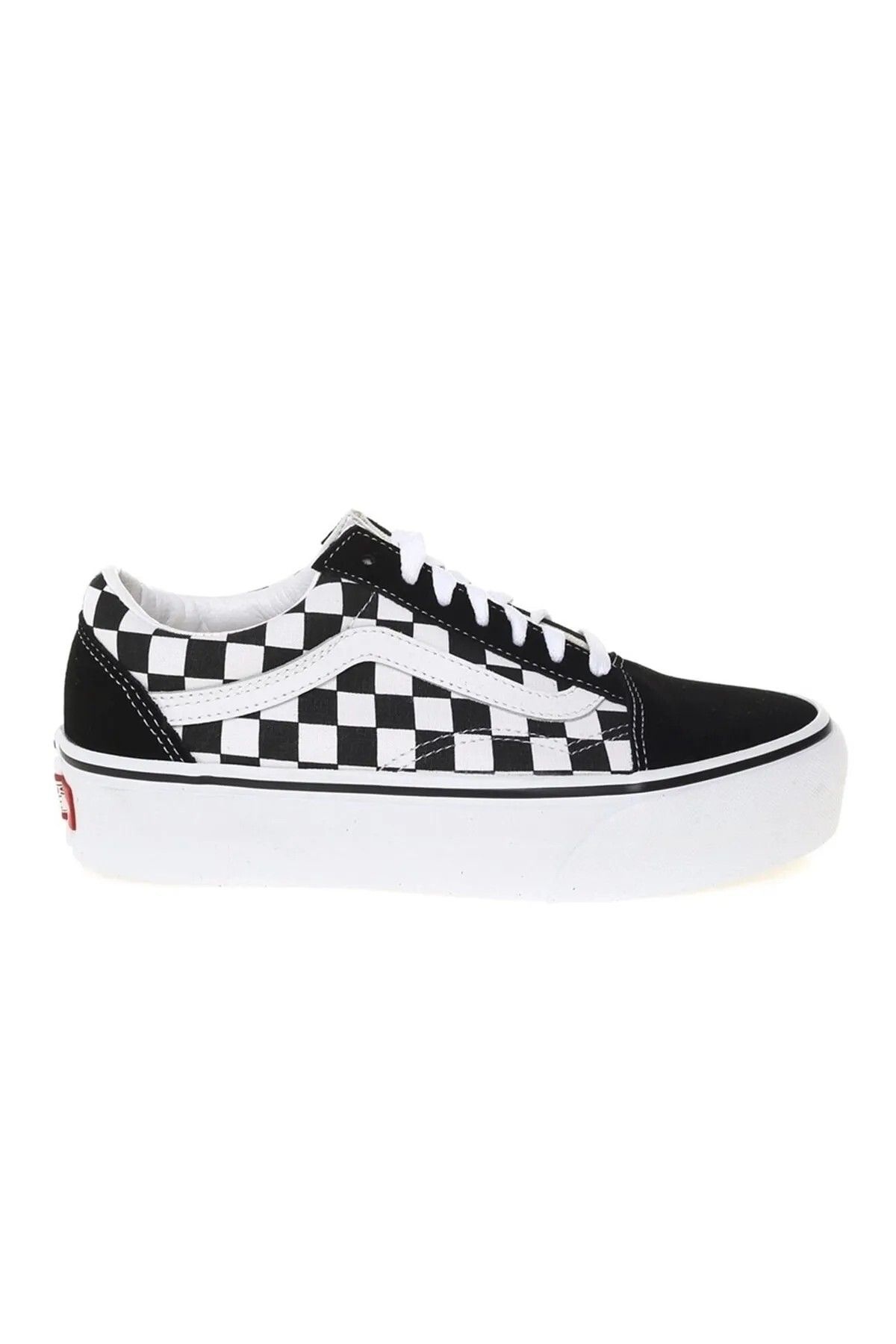 Vans-Dámská plátěná obuv Vn0a3b3uhrk1 Ua Old Skool Platform (šachovnice) Černá/tr Wht 1