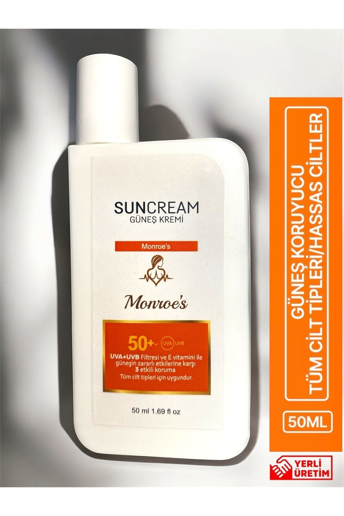 Natural Monroe’s 50 Spf Leke Karşıtı Güneş Kremi – Matlaştırıcı Etki, Uva/uvb, E Vitaminli, 50ml