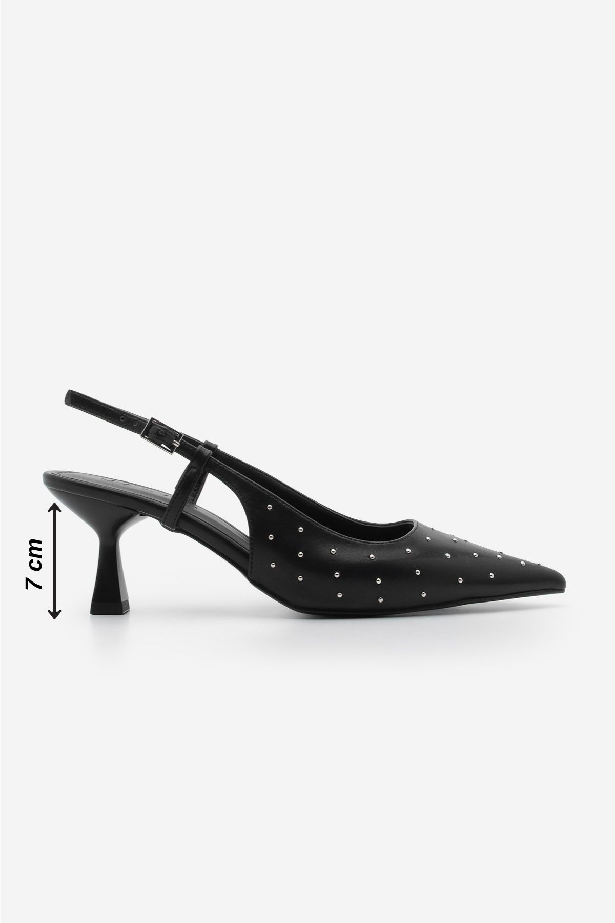 استیلتو زنانه STILETTO در پشت کفش پاشنه بلند با TIMON مشکی را نشان داد Marjin