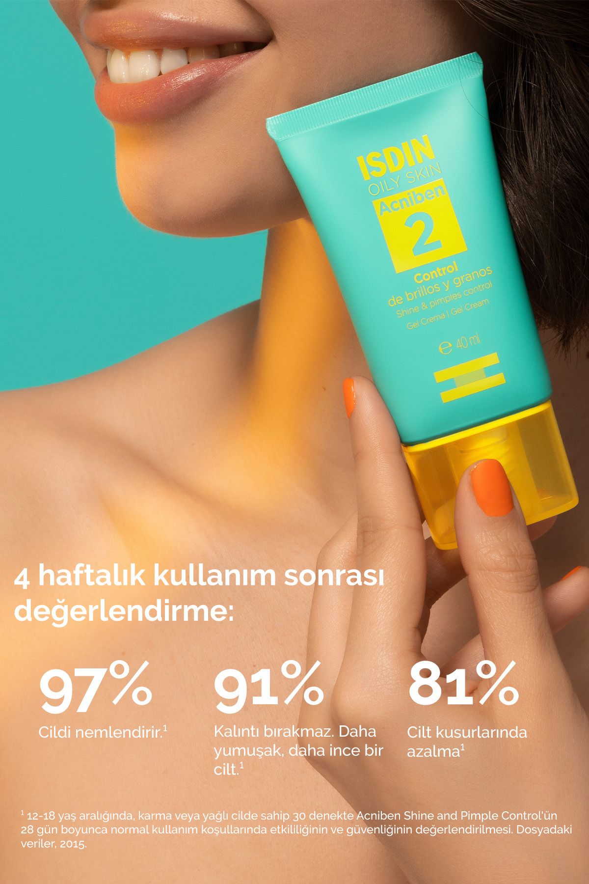 پاک کننده صورت ACNIBEN SHINE & PIMPLES 40 میل را کنترل می کند ISDIN