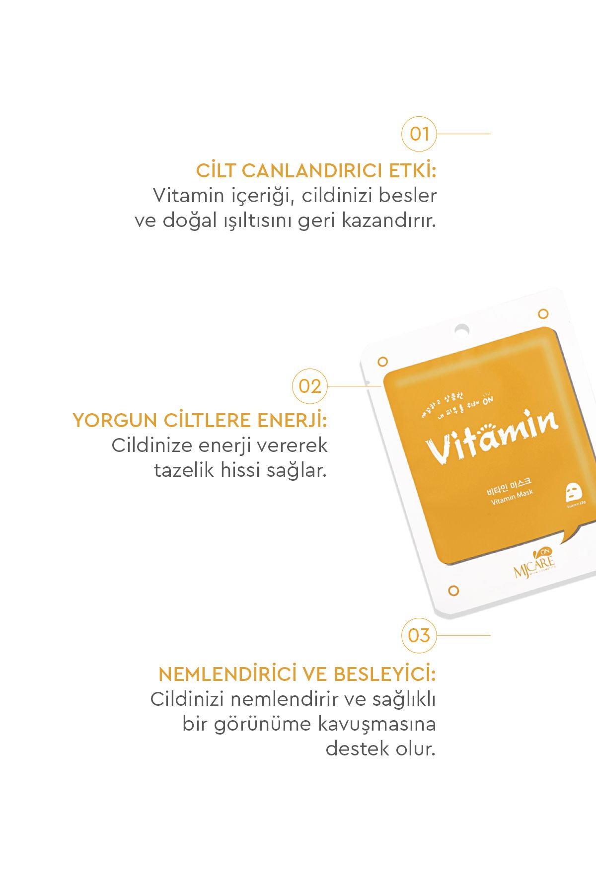 Mjcare-MJ Care On Vitamin Mask -Vitamin Mask8809220800221 2