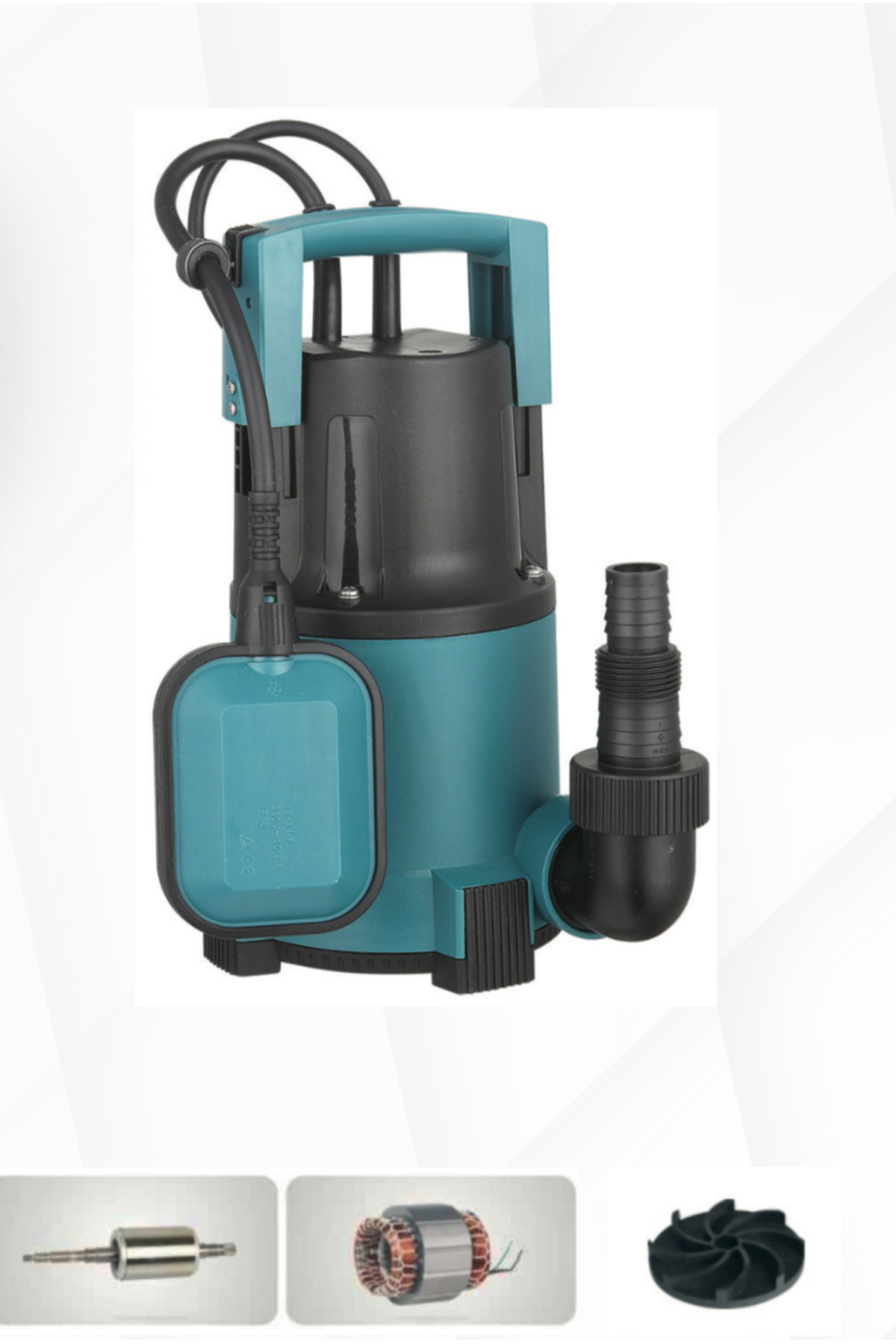 Pompa Elettrica Solenoidale CNS 22V 1A 22W, Per Lavapavimenti E Aspiratori, Alimentazione 22V
