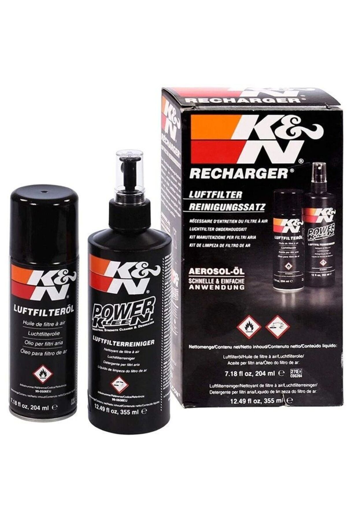 monero K&N Filter Care Service Kit Aerosol (Filtre Temizleme Kiti)