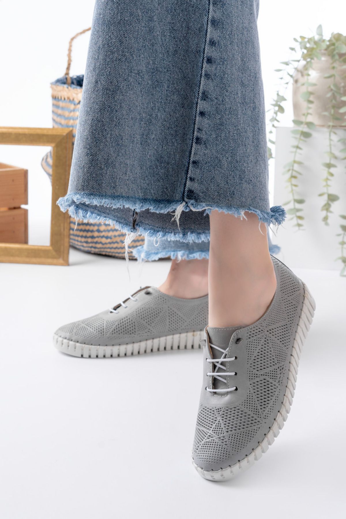 Dericalle shoes Hakiki Deri Kadın Yazlık Ayakkabı