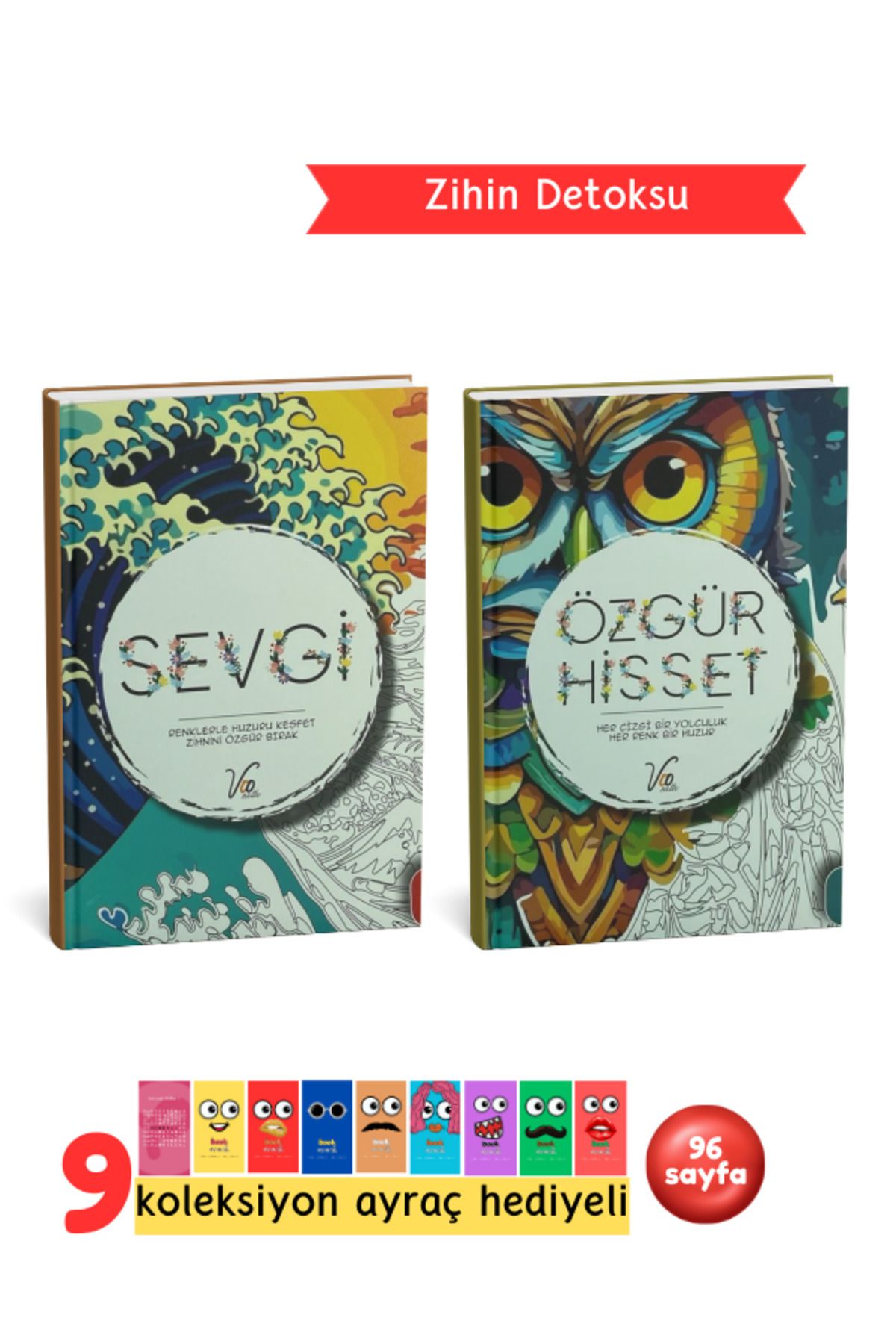 Pembe Yayınevi Mandala Boyama Kitabı – Yetişkinler İçin Stres Giderici Renkli Terapi - Renkli Anlar