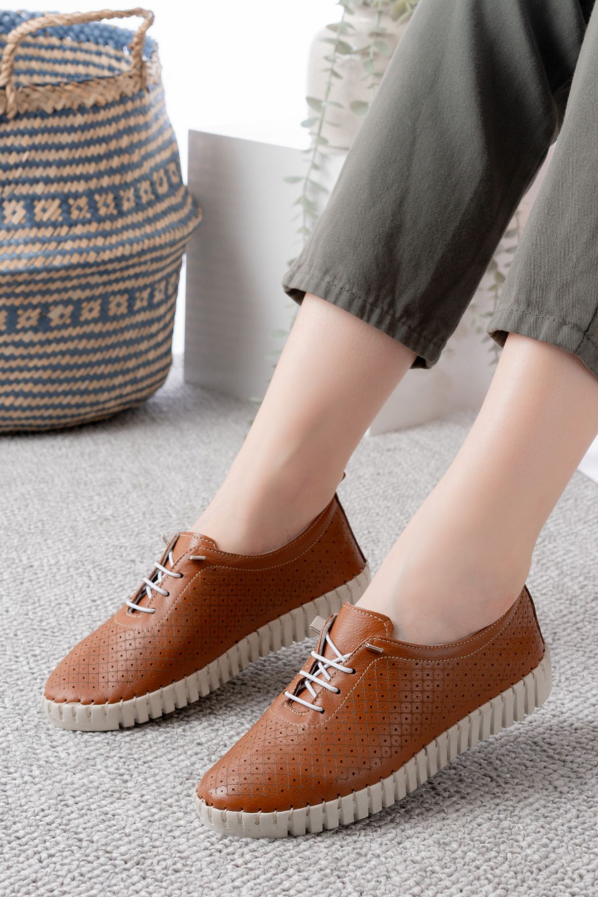 Dericalle shoes Hakiki Deri Kadın Yazlık Ayakkabı