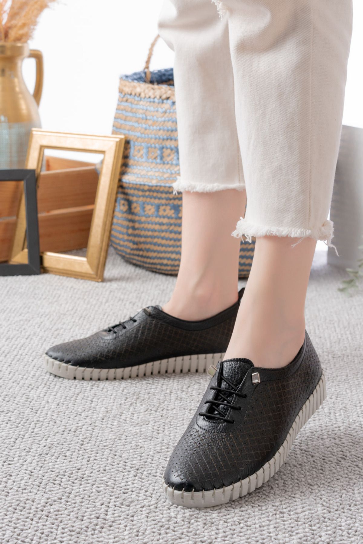 Dericalle shoes Hakiki Deri Kadın Yazlık Ayakkabı