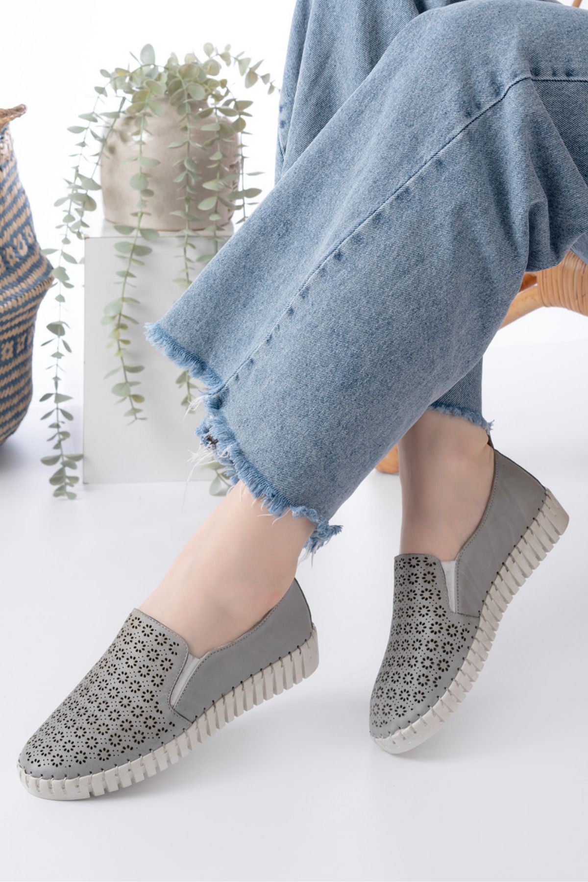 Dericalle shoes Hakiki Deri Kadın Yazlık Ayakkabı