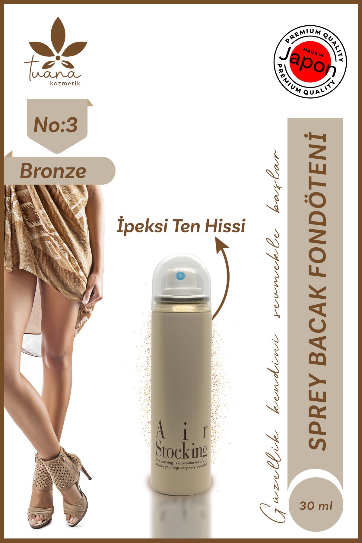 Air Stocking 03-bronze Sprey Bacak Fondoteni - 30 ml
