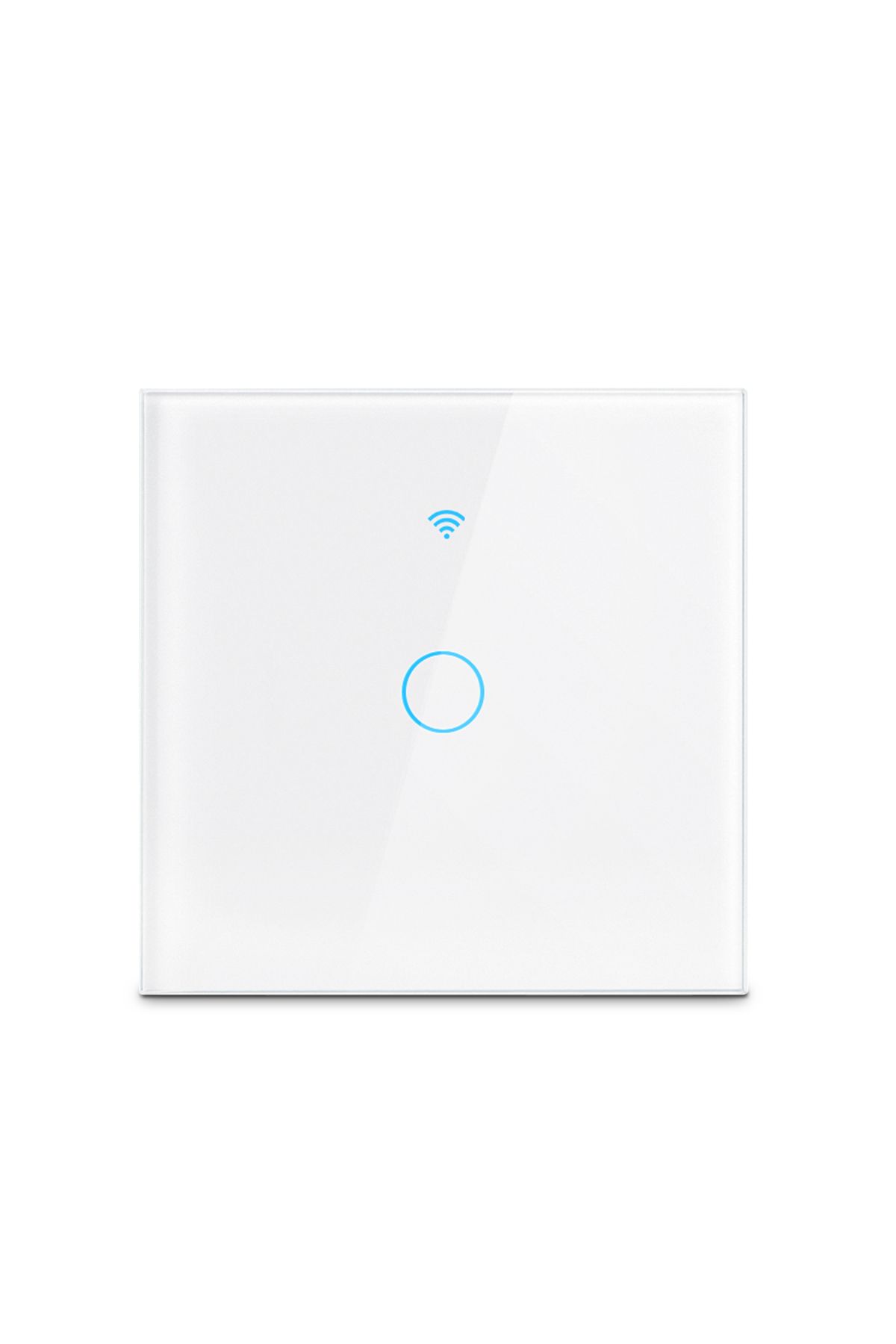 Choice-Eu White 1-gang Work With Tuya Wifi Smart Switch Works With Alexa With/without Neutral Wire Wireless 1