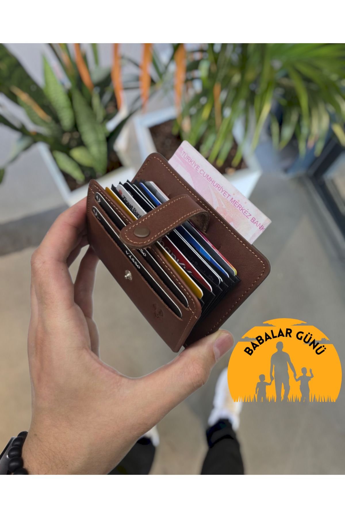 VİSSO 8600 Hakiki Deri Çıtçıtlı Kartlık Kimlik Bölmeli Kişiye Özel Bay Çanta KAHVE NAPA