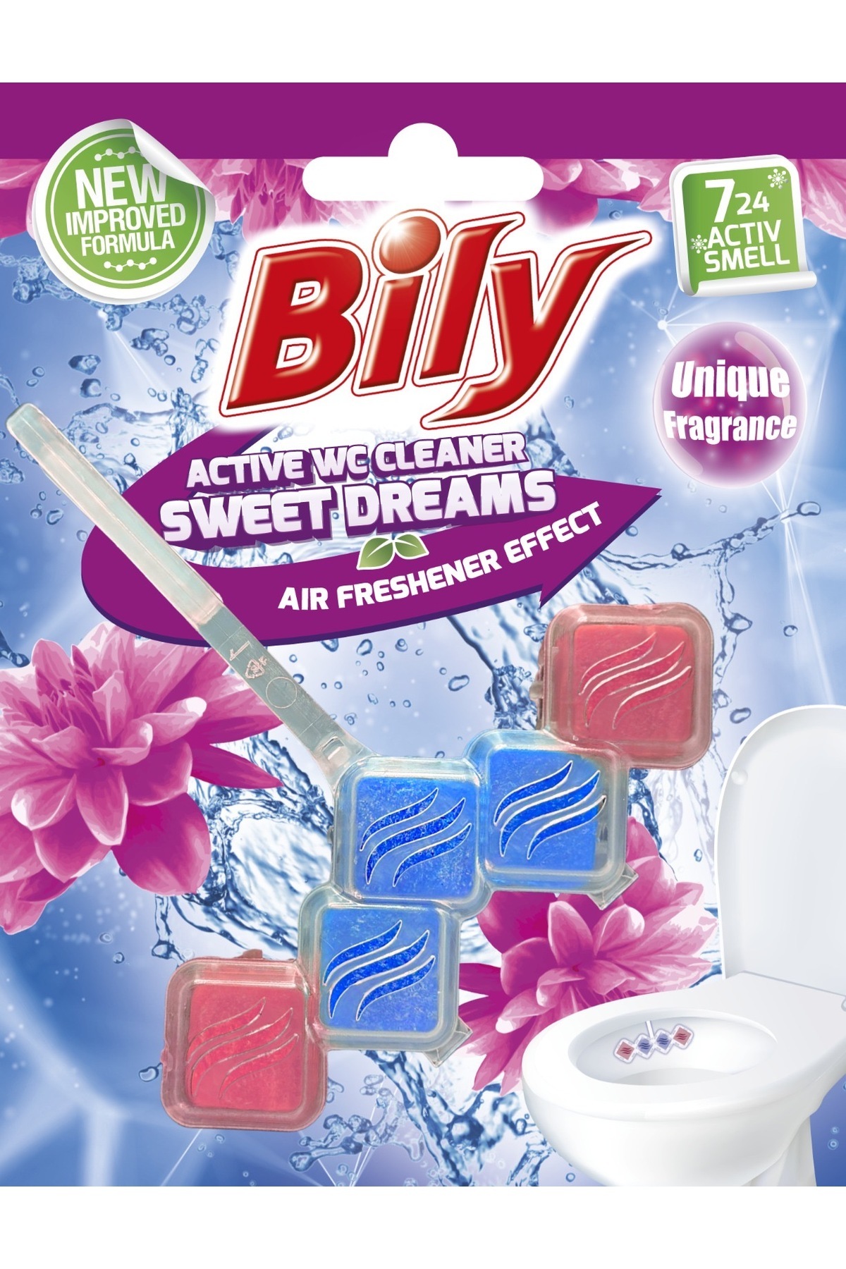 Bily Wc Klozet Blok Water Lily 50g