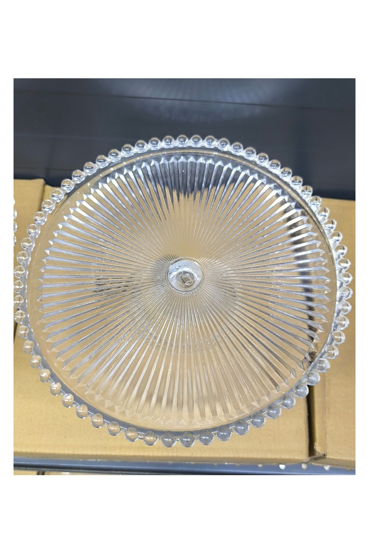 Home Ayaklı Cam Sunumluk 28 cm