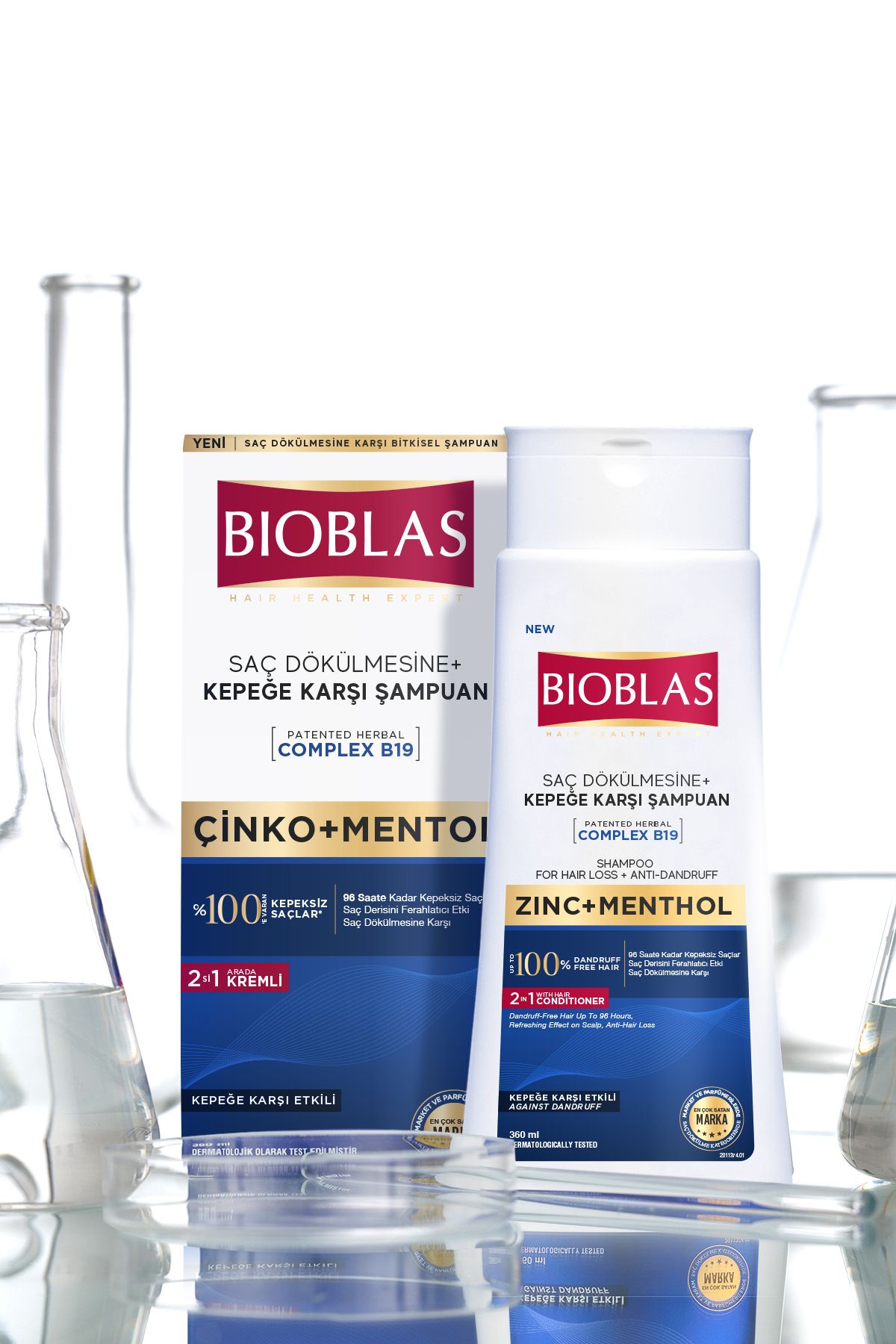 Bioblas-360 ML Mentol Freshness – šampon proti lupům 2v1 6
