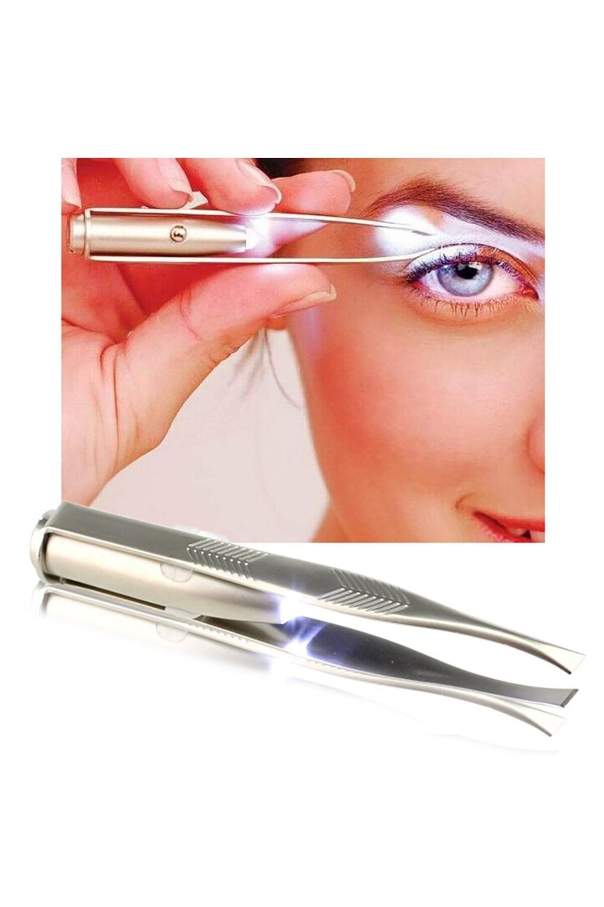 Universal-Professional Tweezer with Built-In Led, for Removing Unwanted Hair from Eyebrows or Eyelashes 2