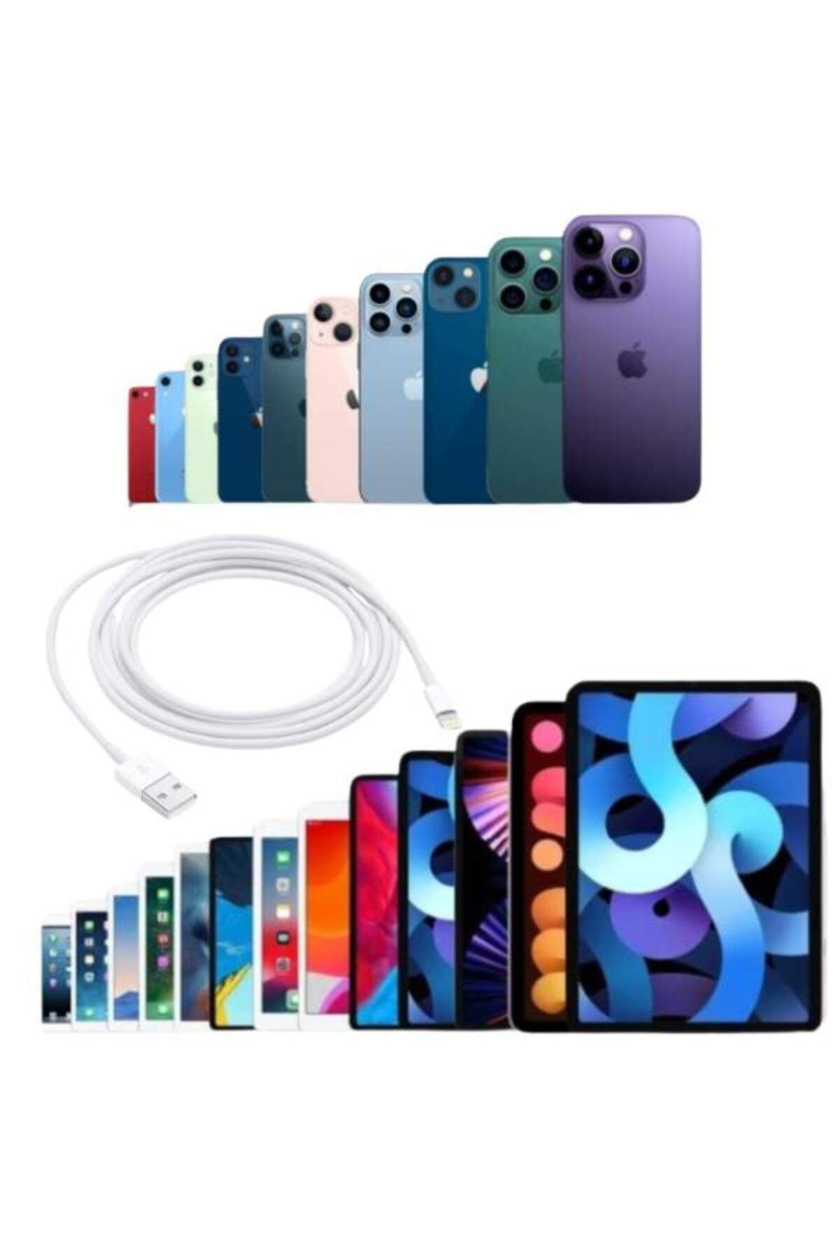 Evelise-Set de 3 cabluri de date și încărcare, USB / Lightning, alb, 2A, viteză 10 Gbps, 1 m 6