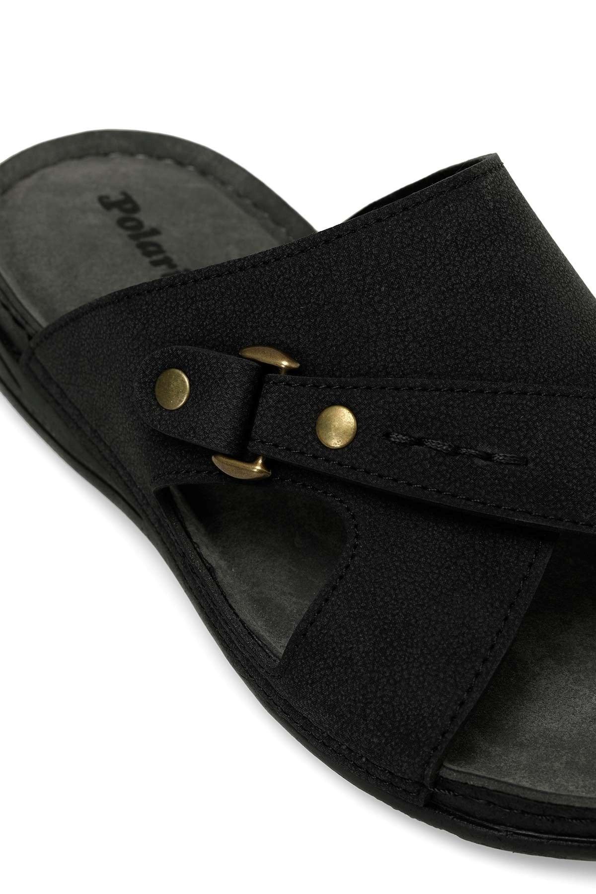 Polaris-Polaris 106918.M5Fx Men's Slippers Black 7