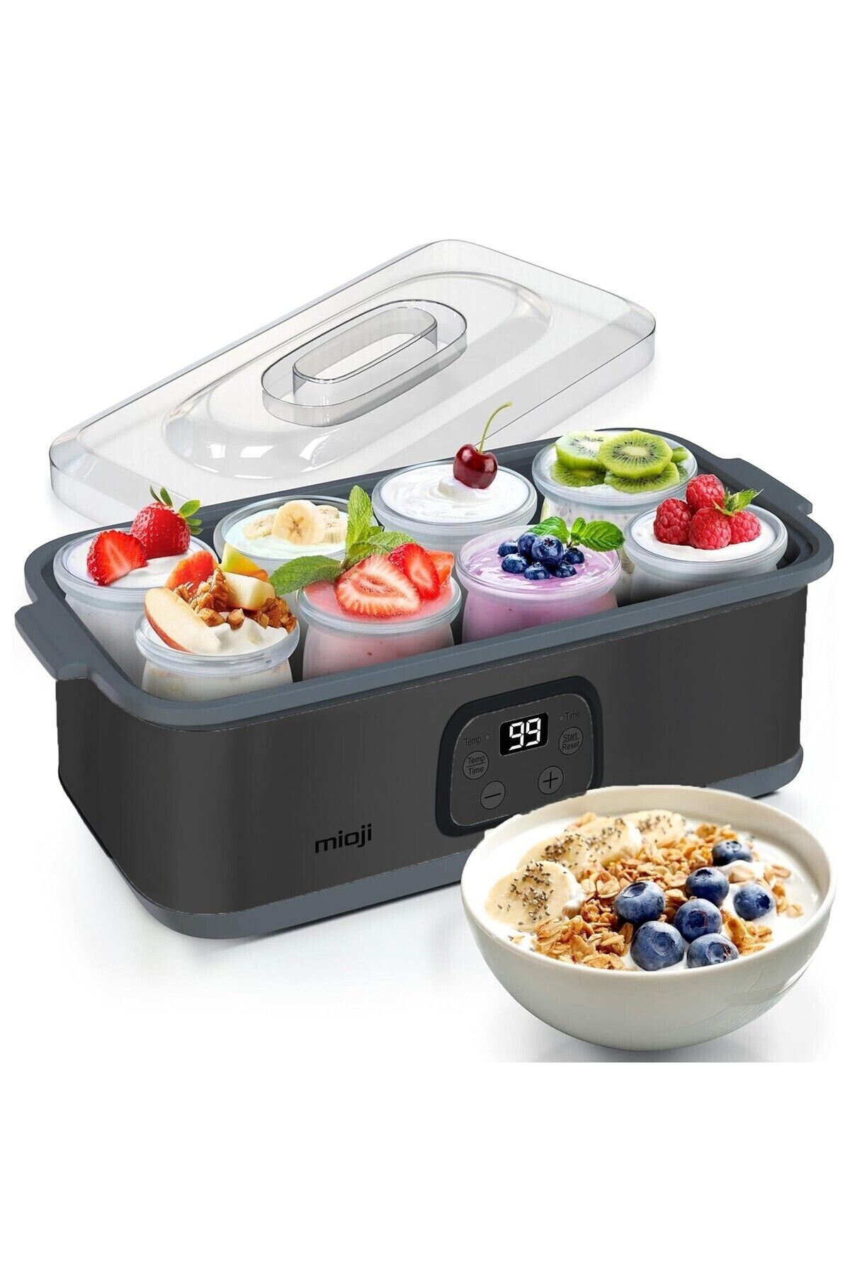 Mioji-Mio Ym8 Probiotic Yogurt & Kefir Yogurt Making Machine with Temperature and Time Adjustment 3