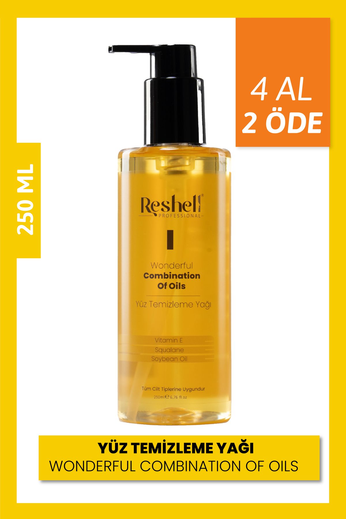 Reshell Yüz Temizleme Yağı 250 ml