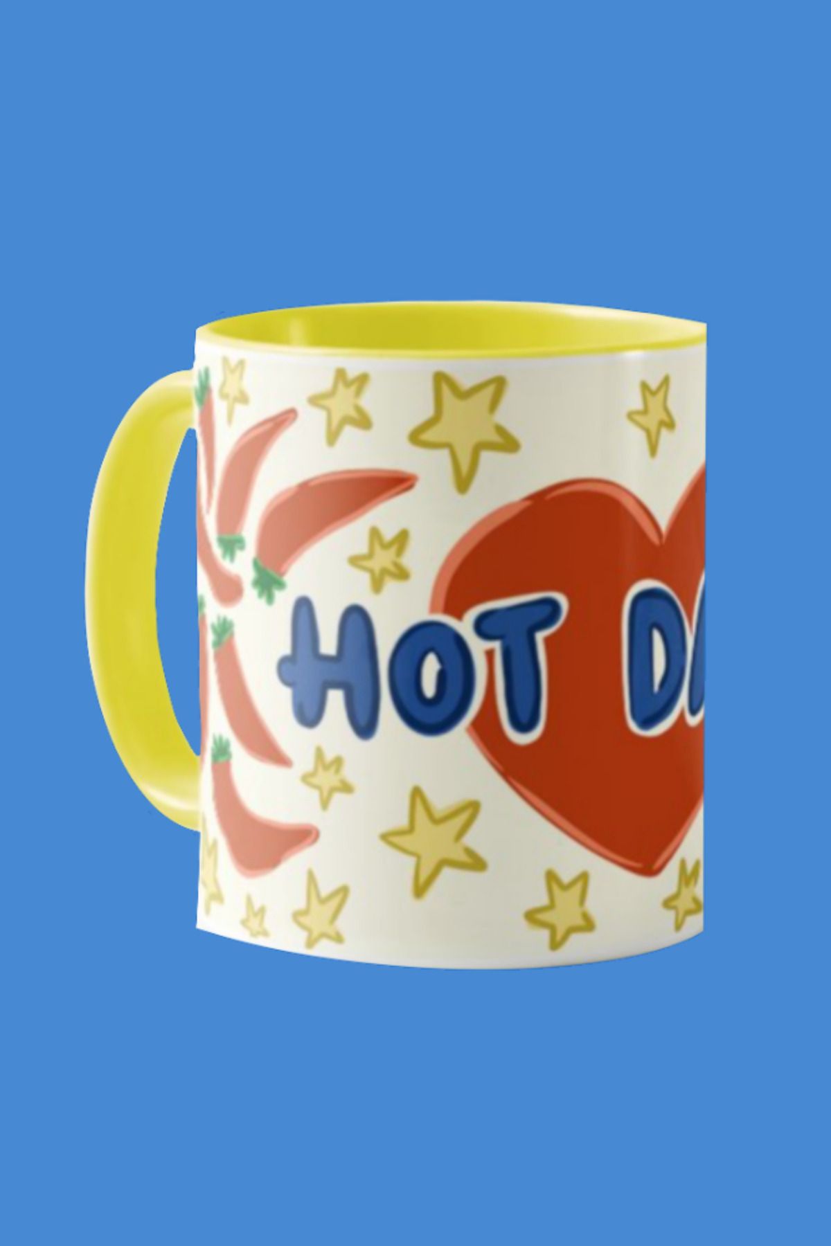Hello Melody Design "HOT DADA" Kupa – Eğlenceli Babalar İçin Özgün Tasarımlı 330cc Dijital Baskı Porselen Kupa
