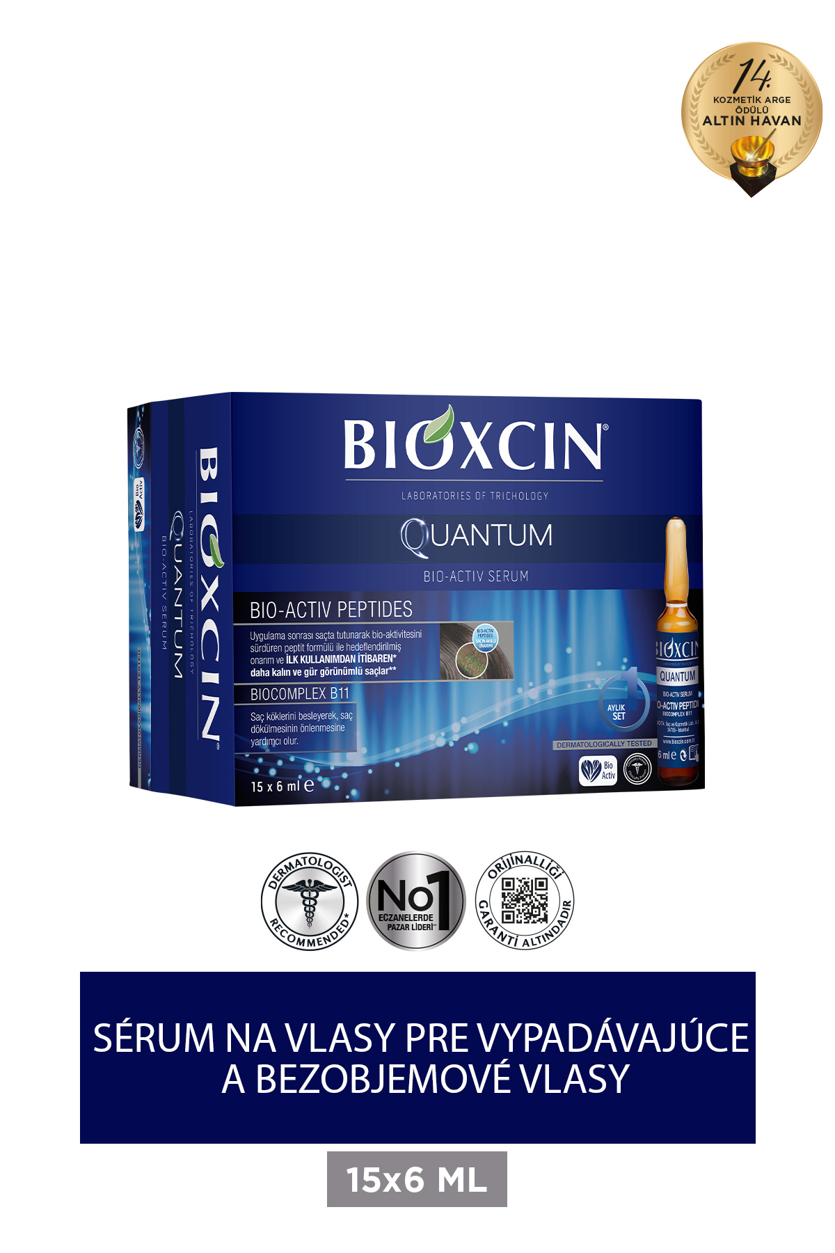 Bioxcin Kvantové sérum na extra objem a starostlivosť 15x6-