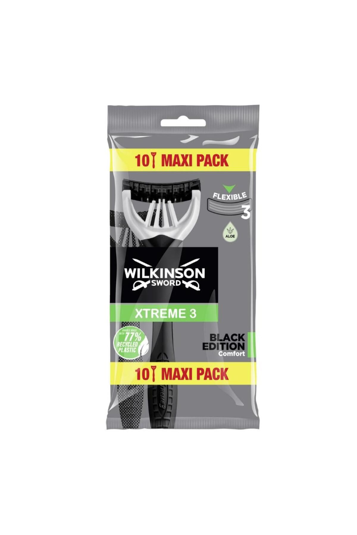 Wilkinson Sword Extreme 3 Black Edition 10 Adet Erkek Kullan At Tıraş Bıçağı