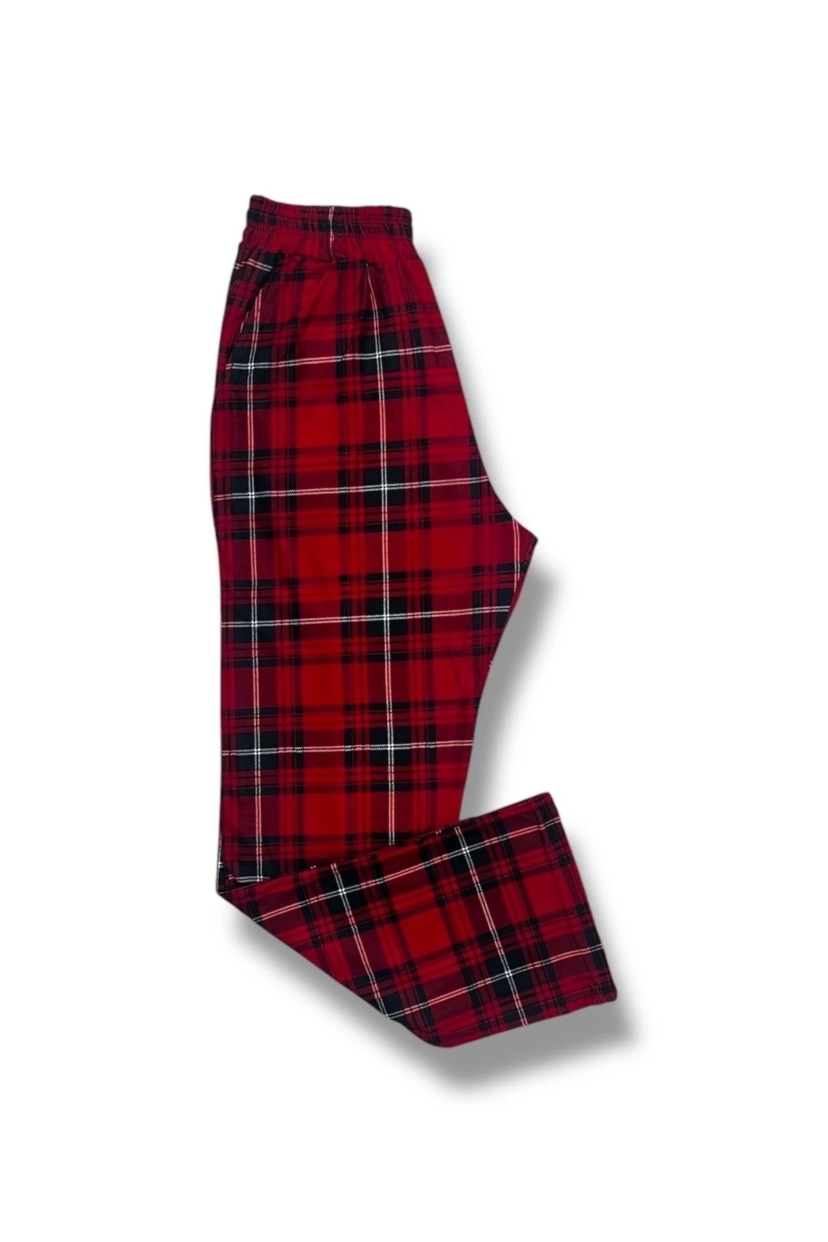 Erdenay Tekstil Cepli Ipeksi Dokulu Süet Pijama Alt Unisex