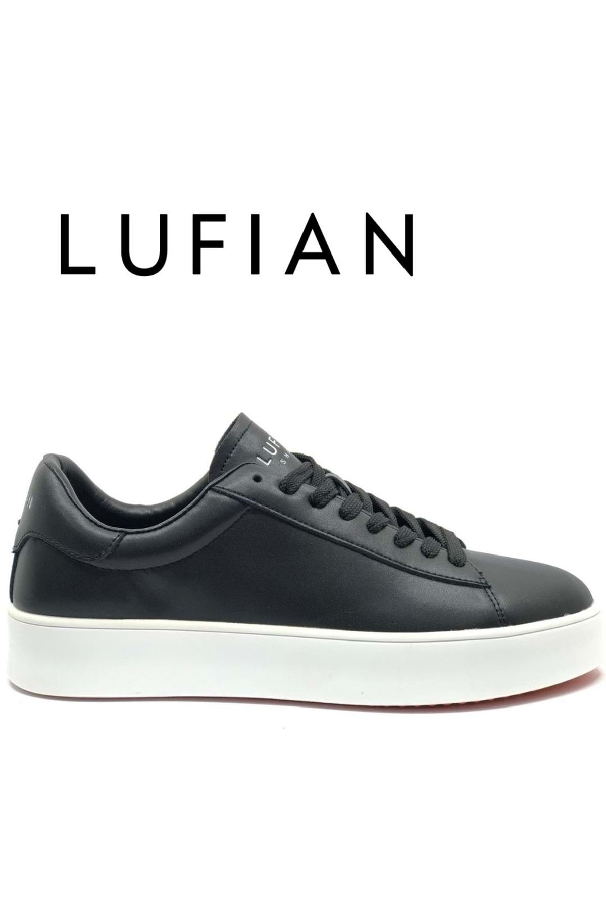 Lufian 111230254 Anton Sneaker Erkek Deri Ayakkabı Siyah