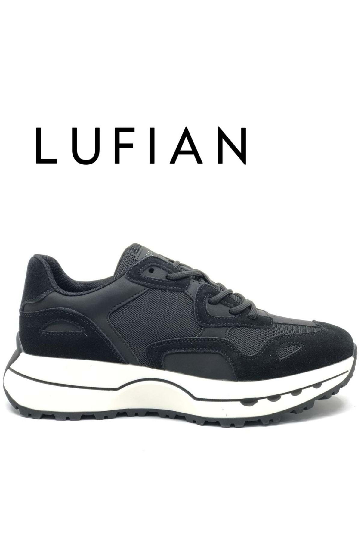 Lufian 111230268 Graham Sneaker Erkek Deri Ayakkabı Siyah