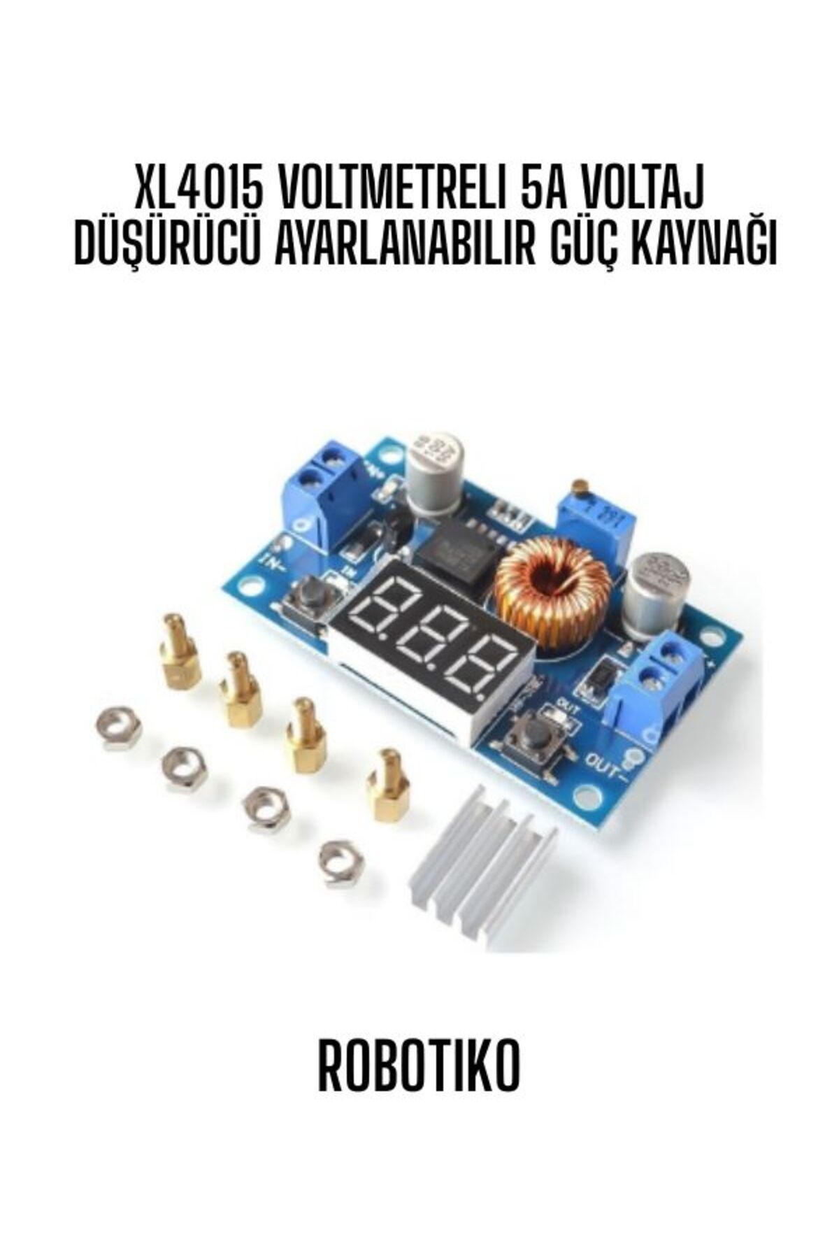OEM XL4015 Voltmetreli 5A Voltaj Düşürücü Ayarlanabilir Güç Kaynağı