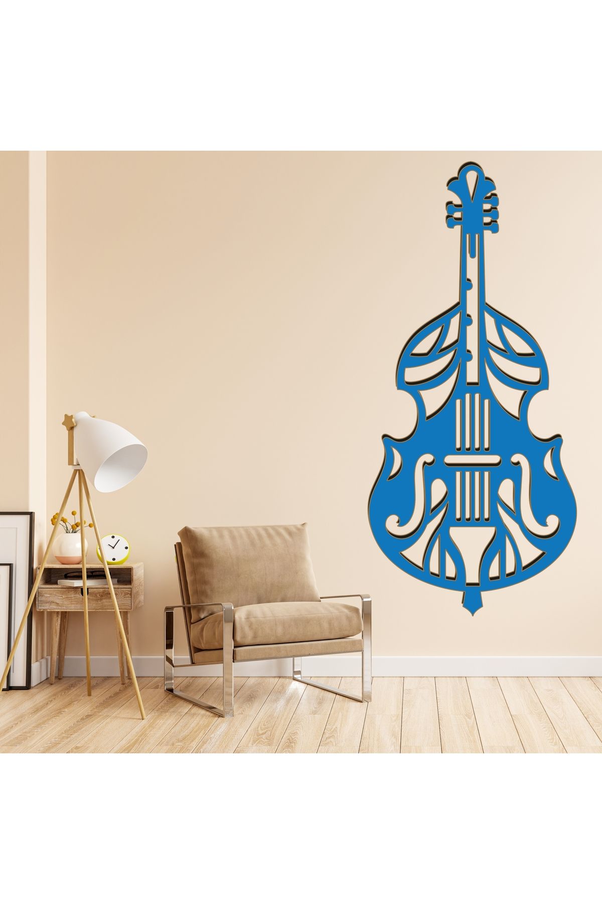 Grand Fine Art Tek Parça Renkli MDF Tablo Müzik