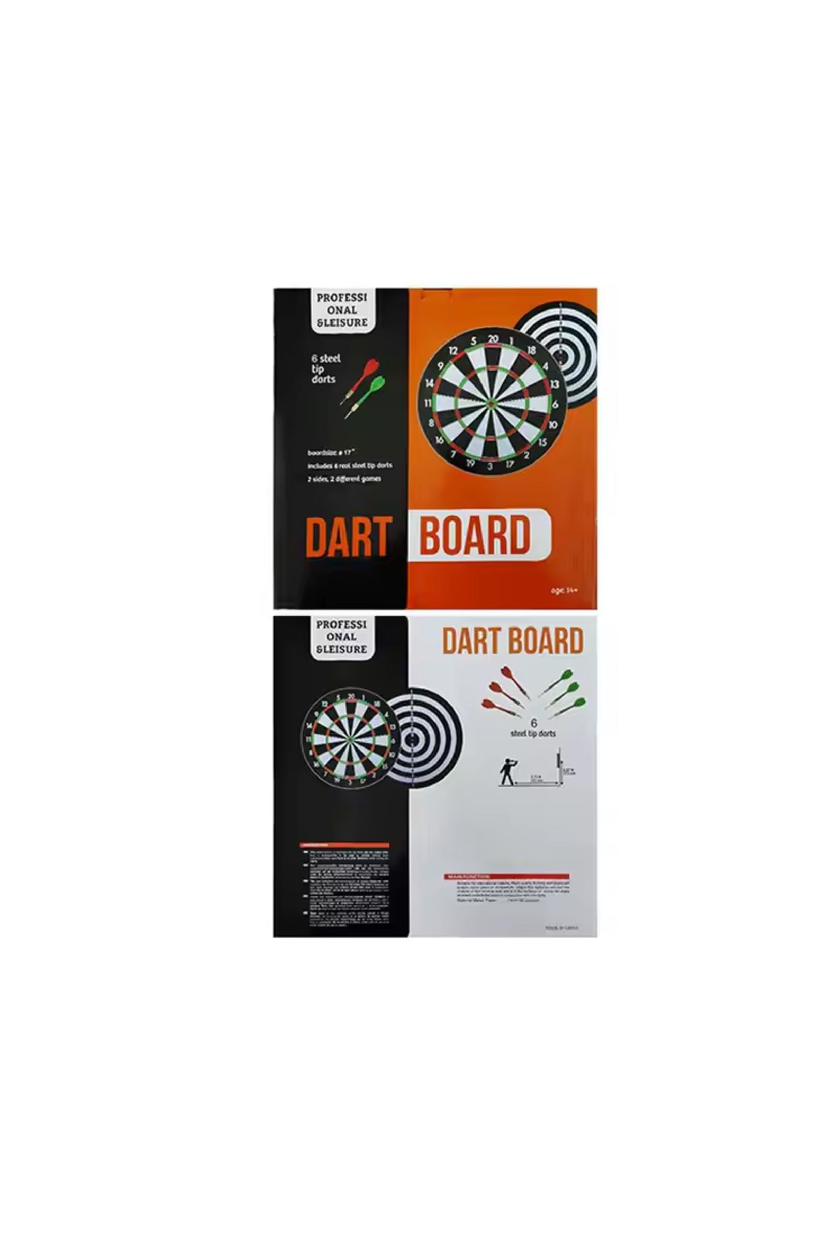rexa-Magnetic Double-Sided Dart Board Game with Safe Flat-Tip Darts for Kids and Adults 3