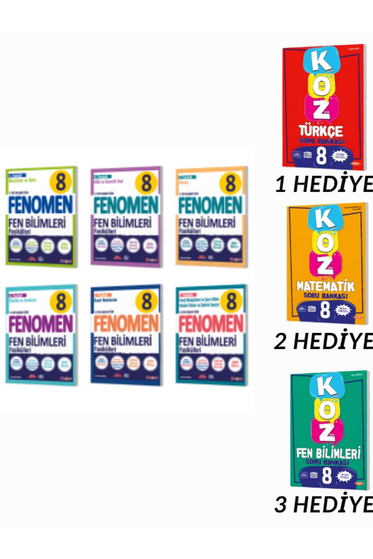 Fenomen Yayıncılık FASİKÜL SET FEN BİLİMLERİ 8.SINIF FENOMEN YAYINLARI GÜNCELL(1-2-3-4-5-6)
