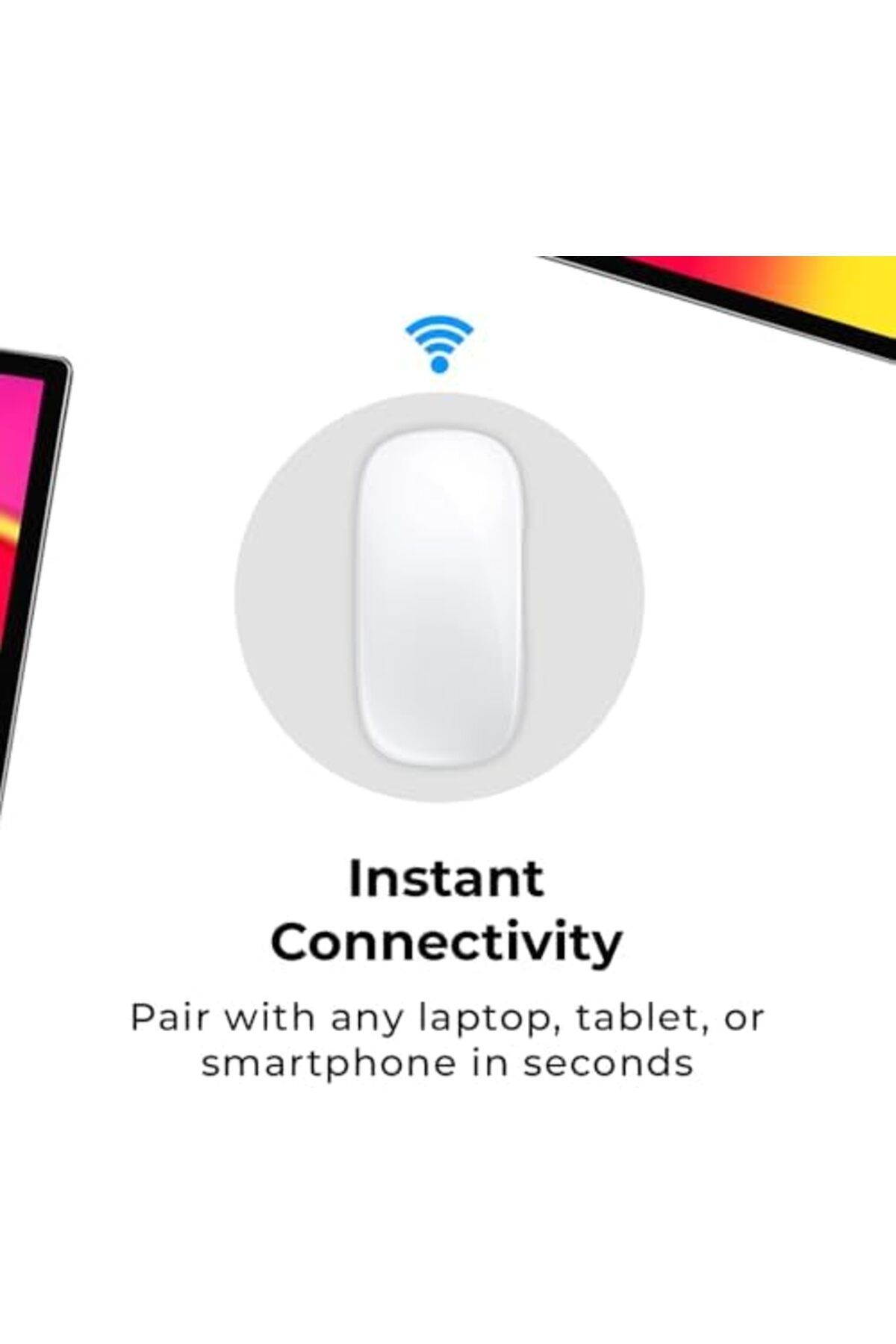 Glassology-Magic Mouse - White Multi-Touch Surface Rechargeable Wireless Touch Scroll Optical Mouse 9