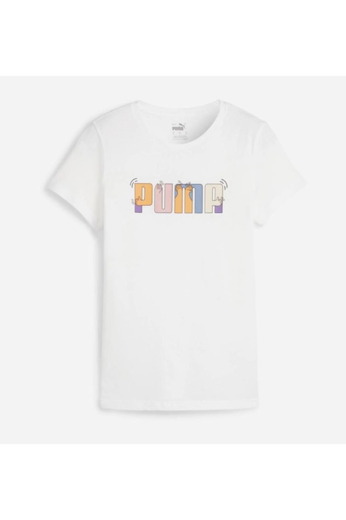 Puma ESS+ GRAPHIC TEE Giyim Kadın
