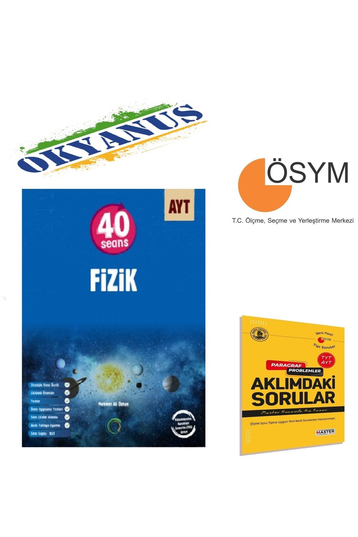 Okyanus Yayınları Okyanus Yayıncılık AYT 40 Seans Fizik Konu Anlatımlı Soru Bankası