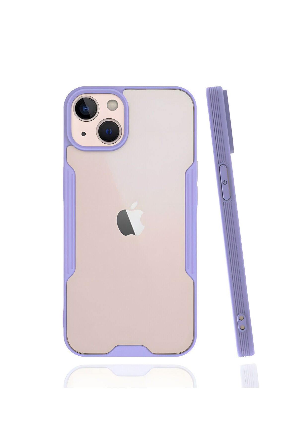 Cepustik Telefon Aksesuarları iPhone 13 Kılıf Parfe Kenarları Pastel Renk Silikon Kılıf