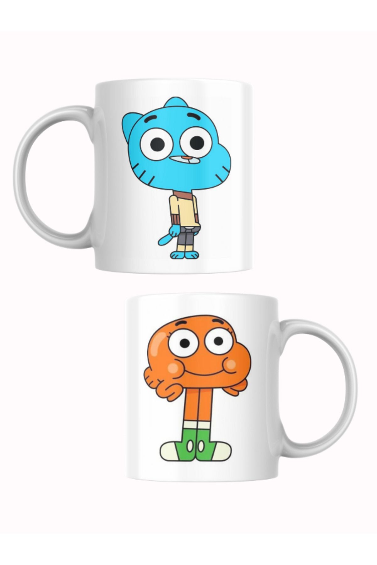 HEREVE GUMBALL BASKILI İKİLİ KUPA BARDAK