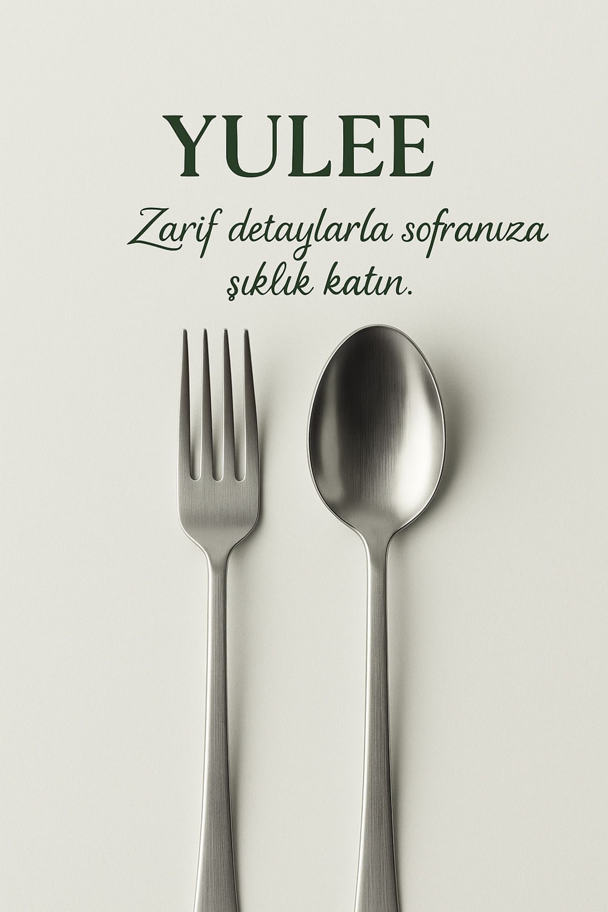 Yulee 60 Parça Günlük Çatal Kaşık Seti (Paslanmaz Çelik - Parlak Yüzey)