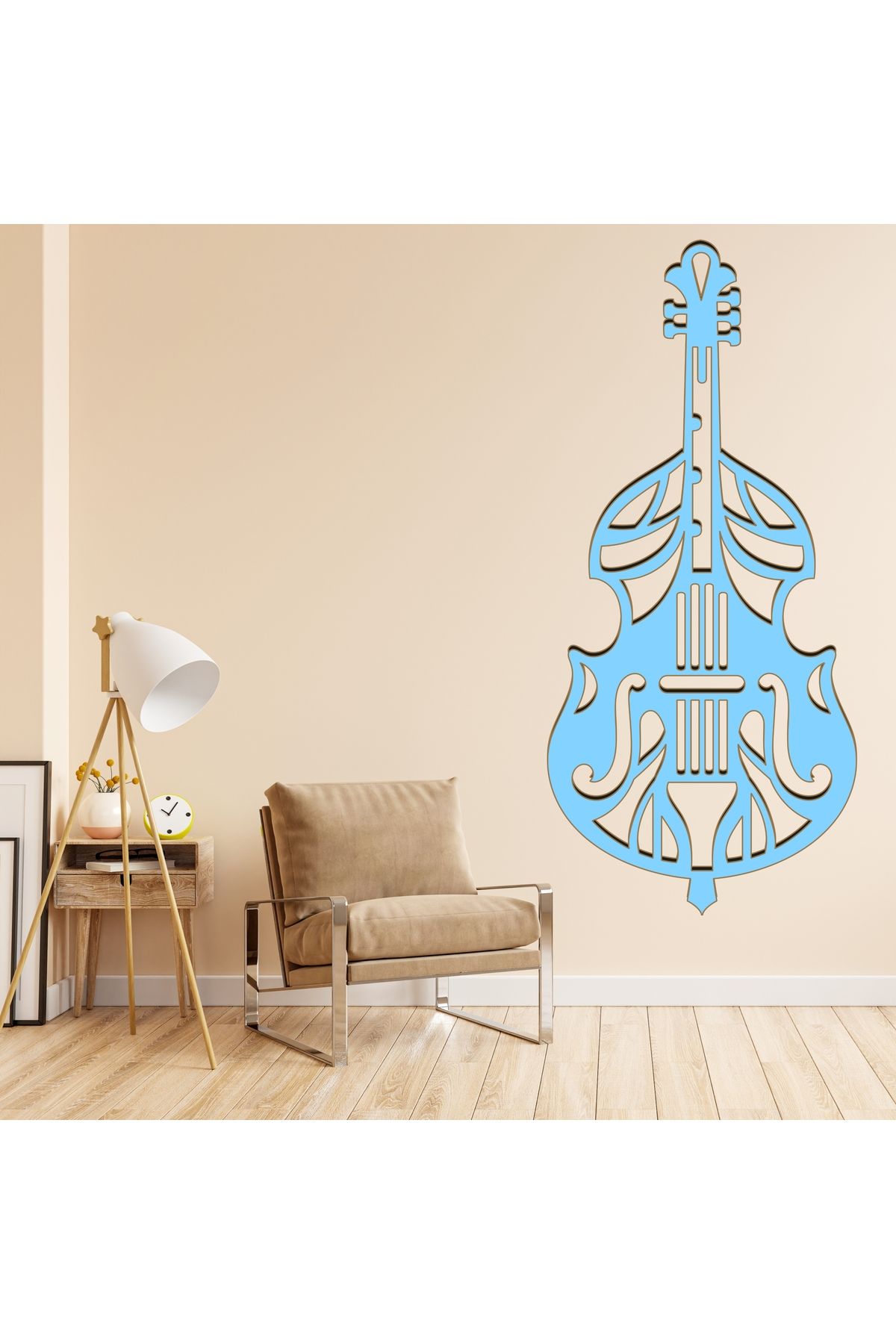 Grand Fine Art Tek Parça Renkli MDF Tablo Müzik