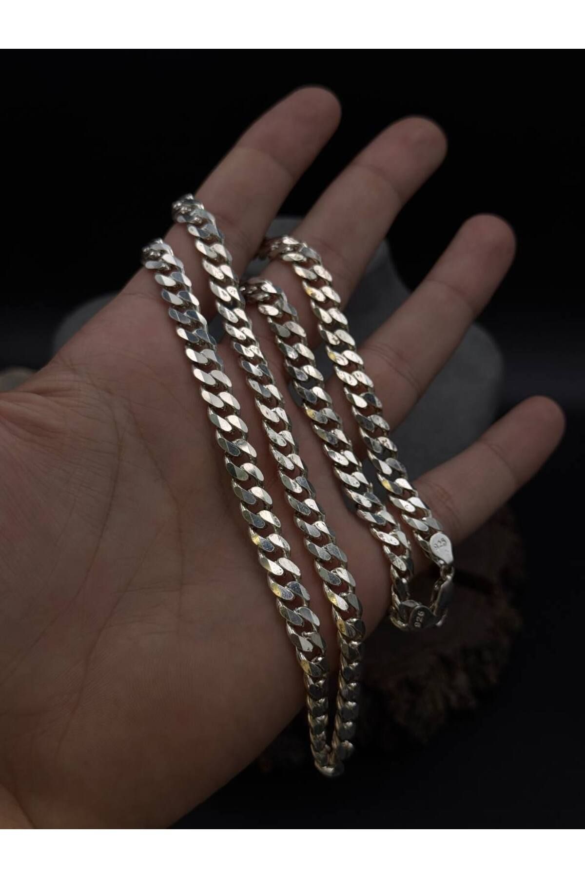 DESİGN OTTOMAN KUYUMCULUK 8MM GURMET 925 AYAR GÜMÜŞ ERKEK ZİNCİR