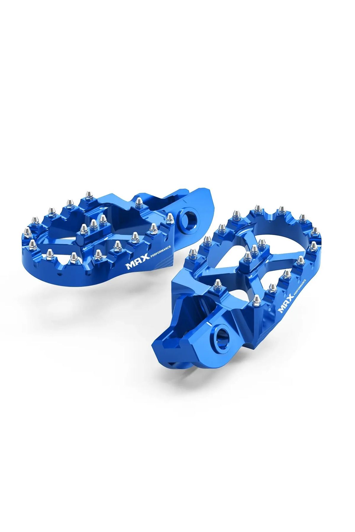 max performance Alüminyum Foot Pegs - Genişletilmiş Ayaklık - Mavi (Ktm 17-23 Husqvarna 17-23 Gasgas 21-23 uyumlu)