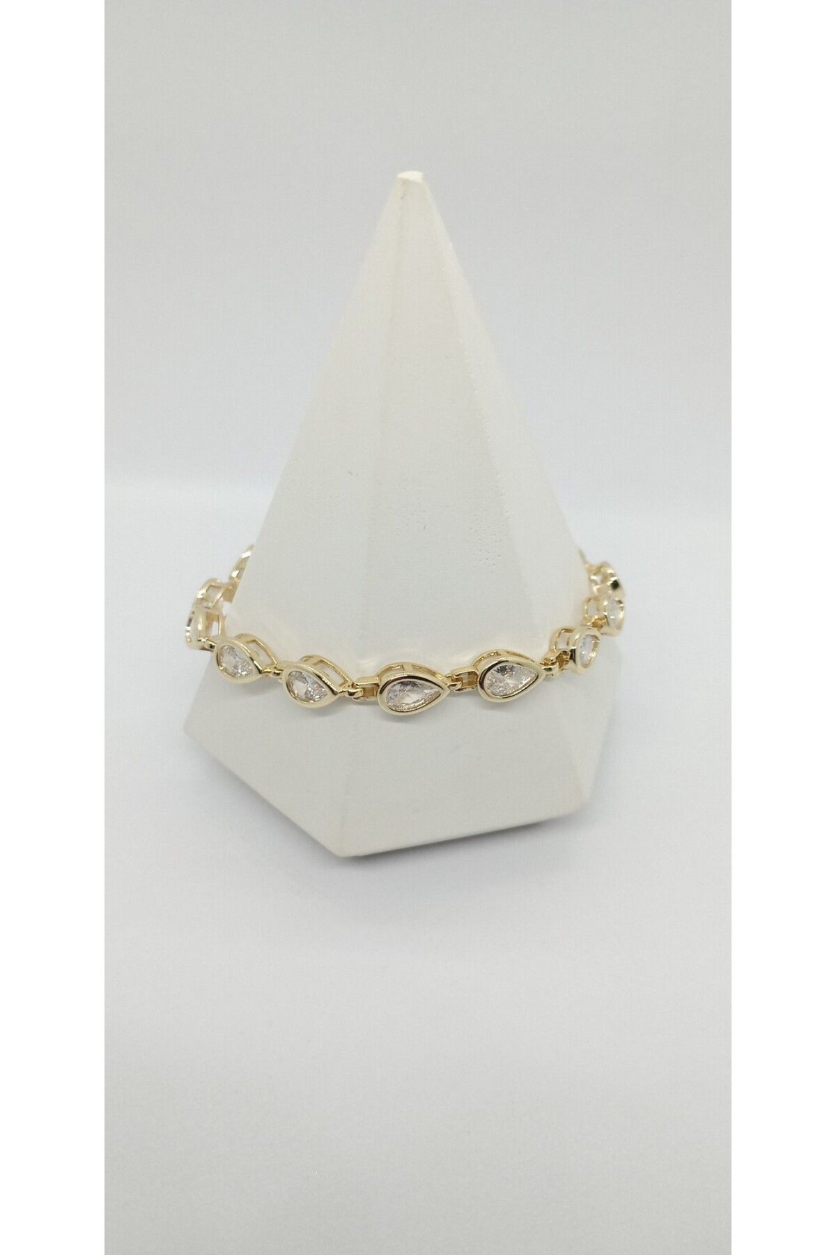 ndjewelry Gold Renk Damla Taş Figürlü Bileklik