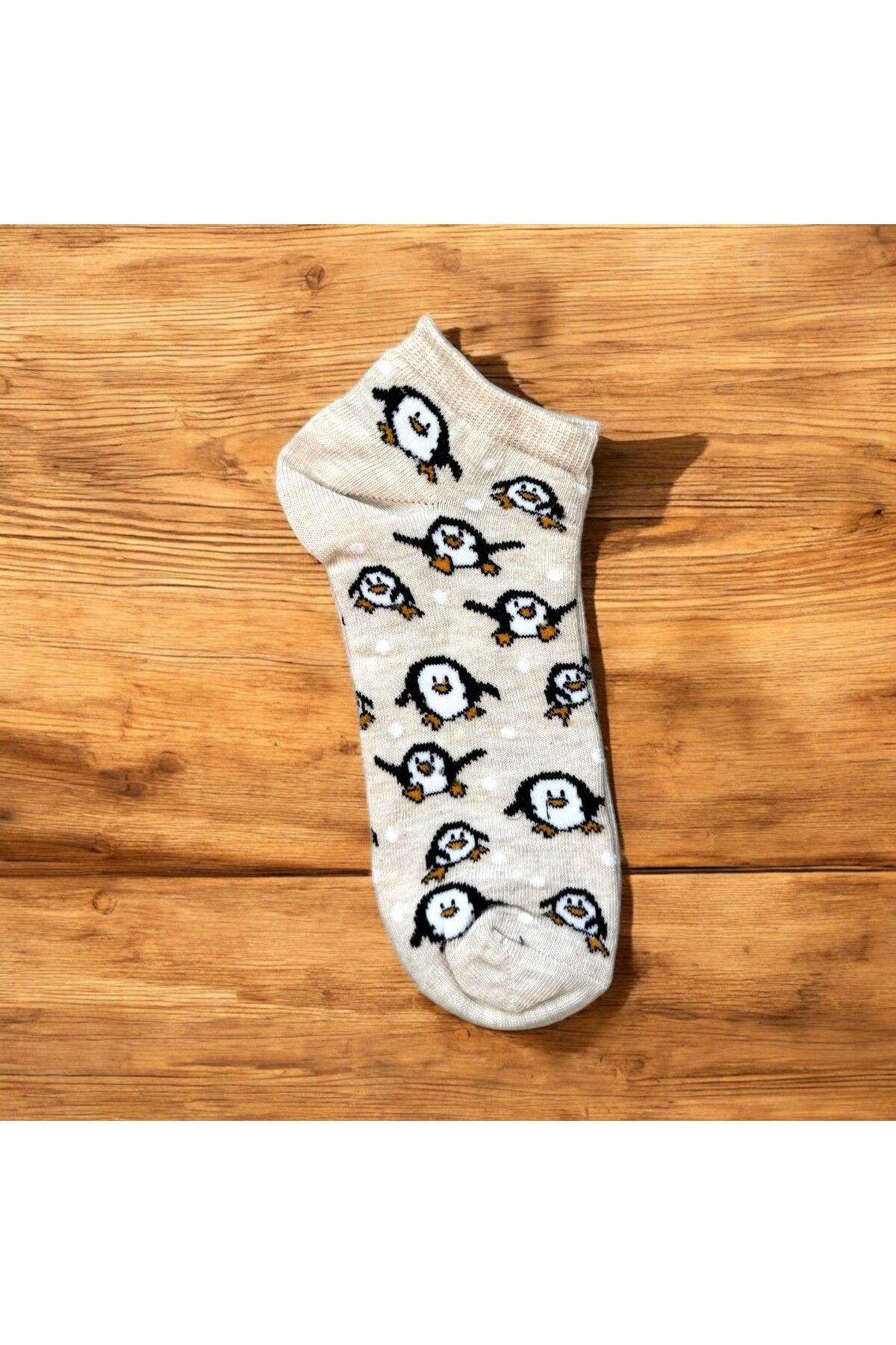 MODA Renkli Penguen Patik Çorap