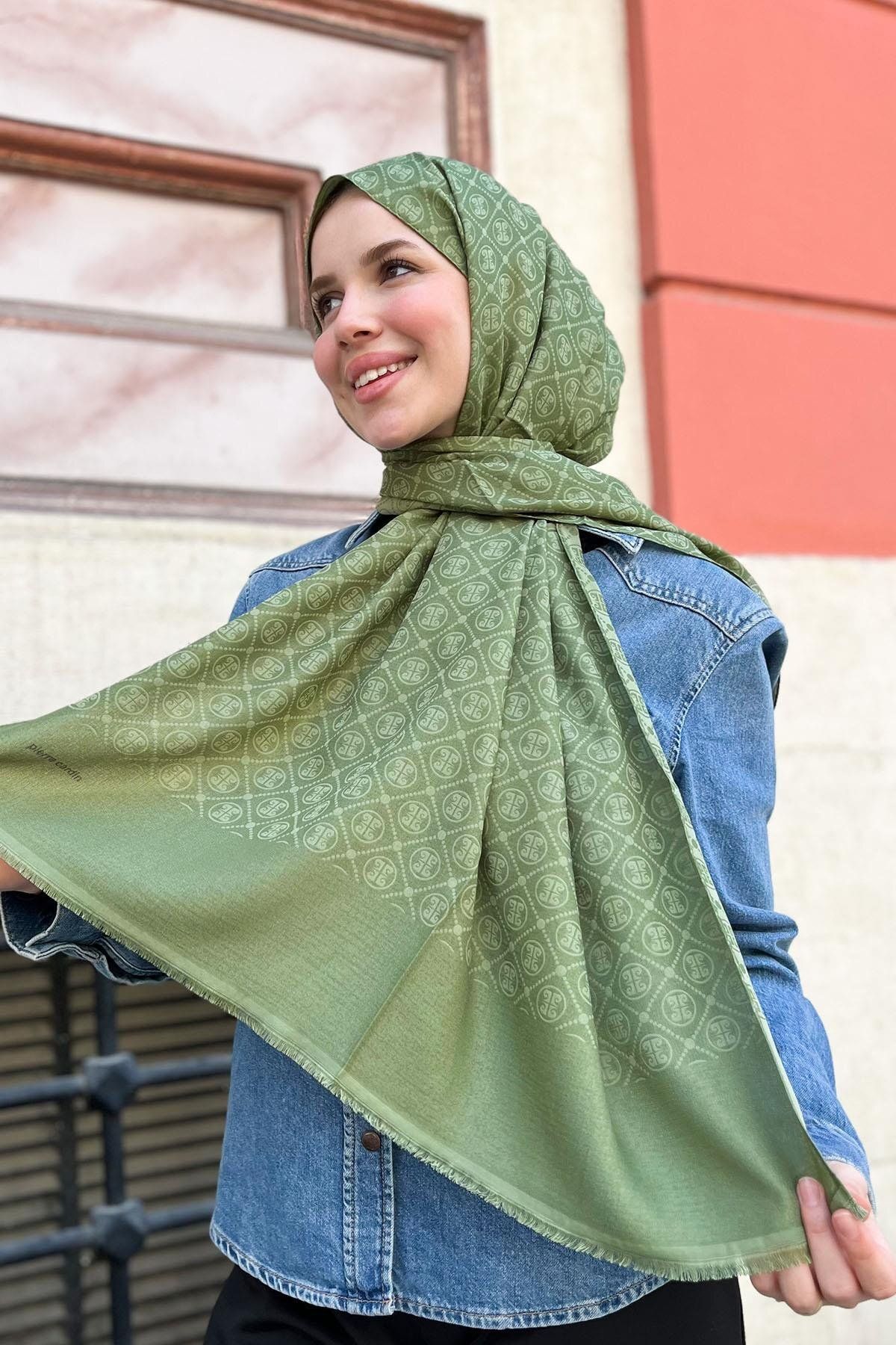 Pierre Cardin Elegans Şal - BF1090700-952 - Yeşil