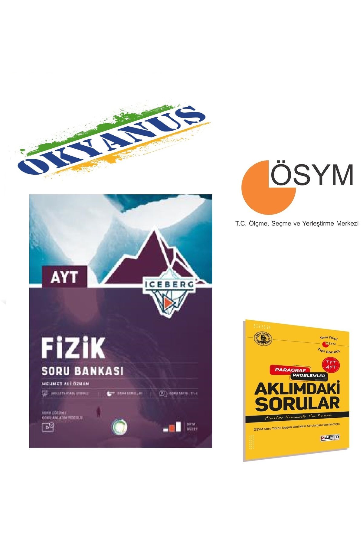 Okyanus Yayınları Okyanus Yayıncılık AYT İceberg Fizik Soru Bankası